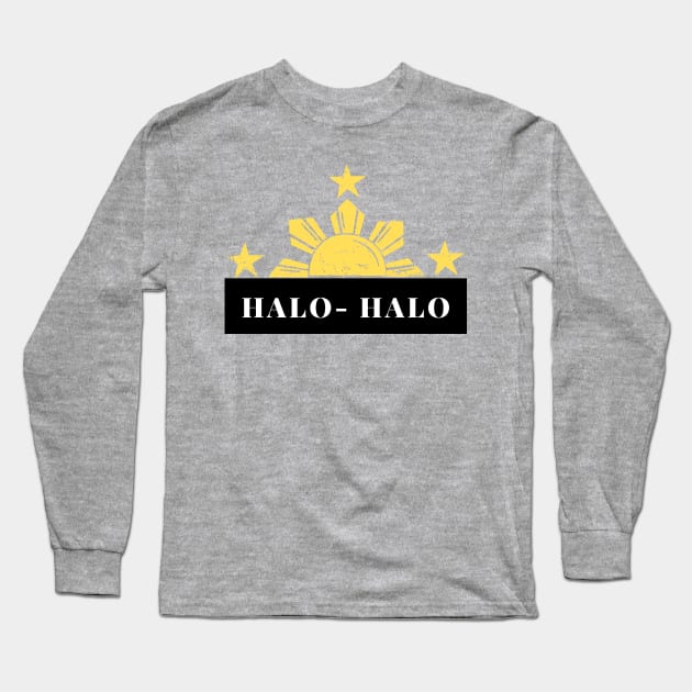 3 stars and a sun Filipino halo halo food Long Sleeve T-Shirt by CatheBelan